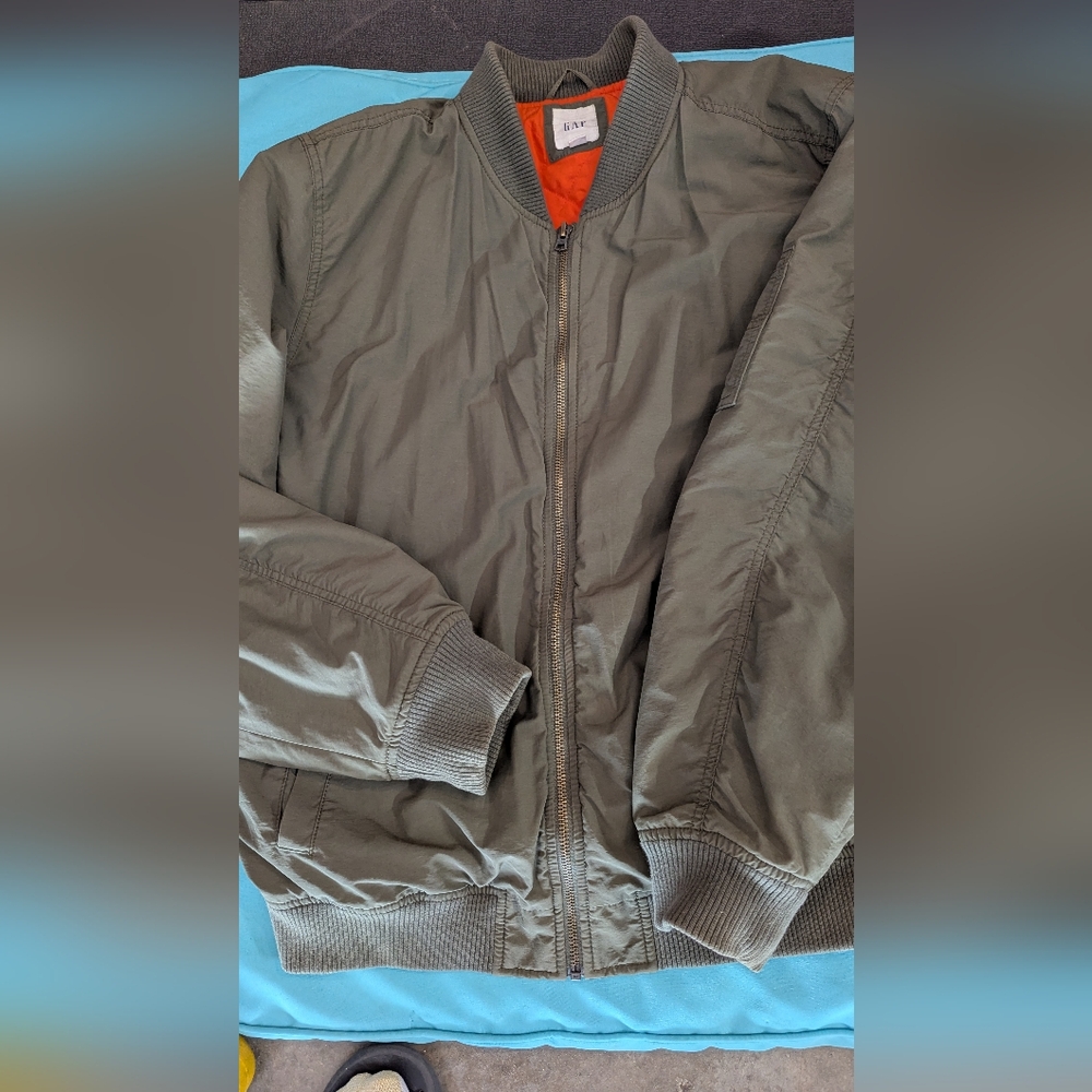 GAP Men's Khaki Bomber Jacket